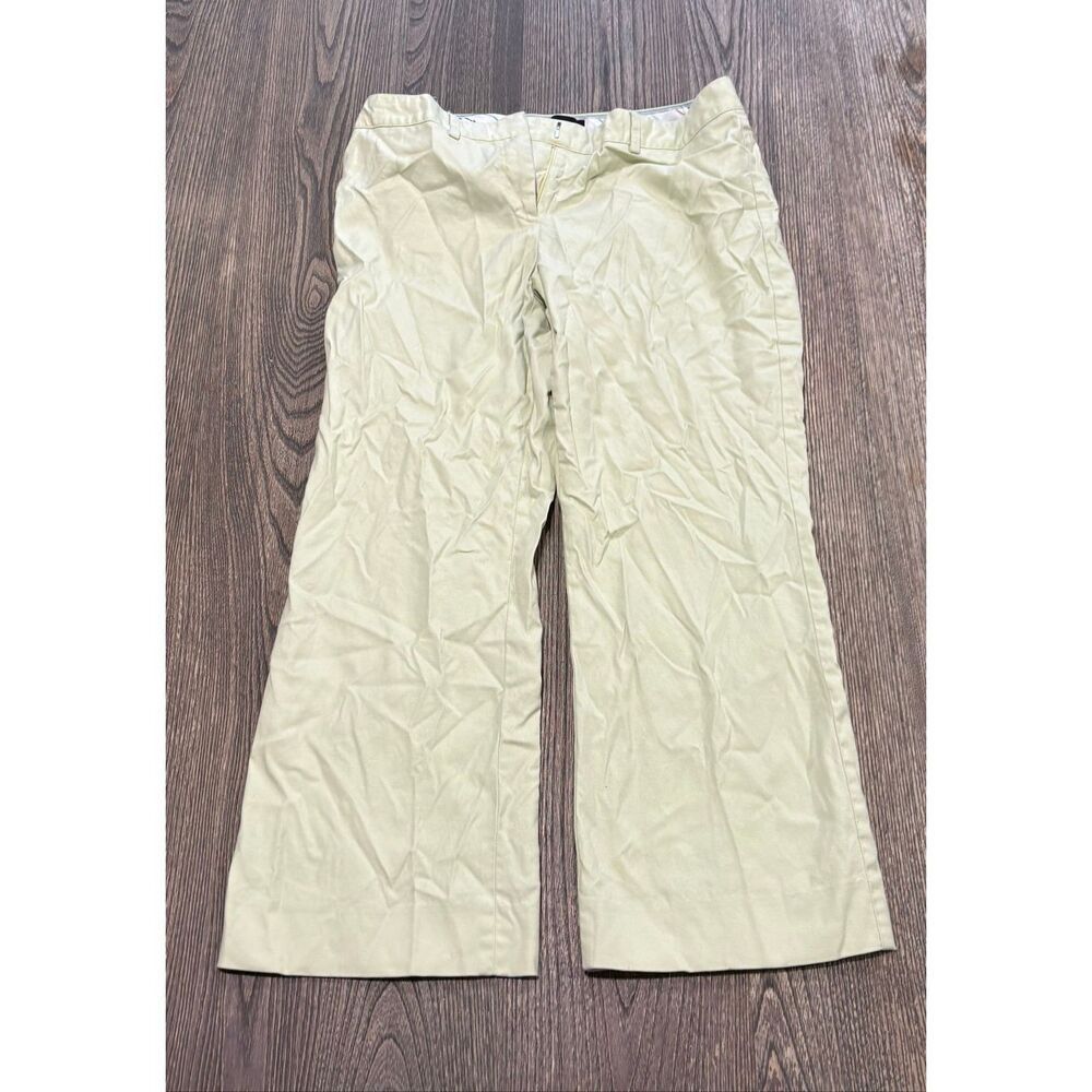 The Limited Womens Cassidy Fit Wide Leg Chino Pants Mid Rise Pastel Green Size 6